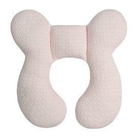 Blublu Park Baby Head Support Pillow for Newborn Infant(Upgraded), Soft Cotton Baby Travel Pillow for Car Seats and Strollers for Baby, Pink