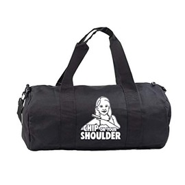 Hippowarehouse Chip on your shoulder Gymwear Gym Duffle Cylinder Uniform Kit Bag 50 x 25 x 25cm 20 litres