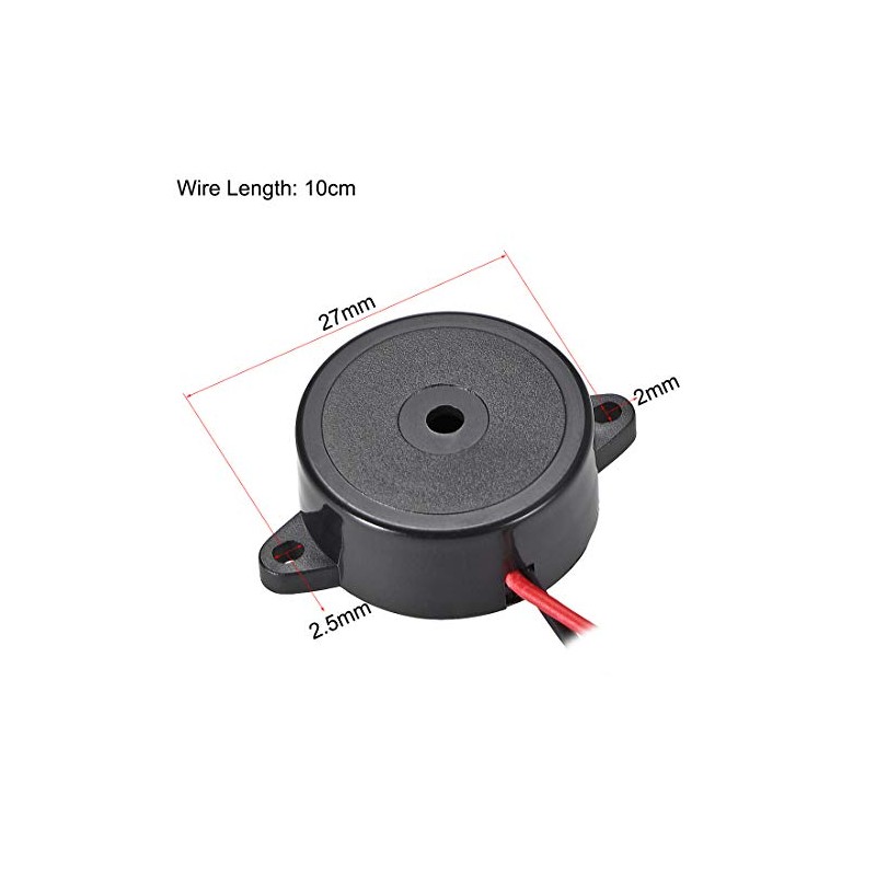 sourcing map 2 x DC 3-24 V Active Electronic Buzzer