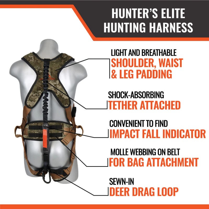 Malta Dynamics Hunter's Elite Hunting Harness - L-XL, TrueTimber Kanati