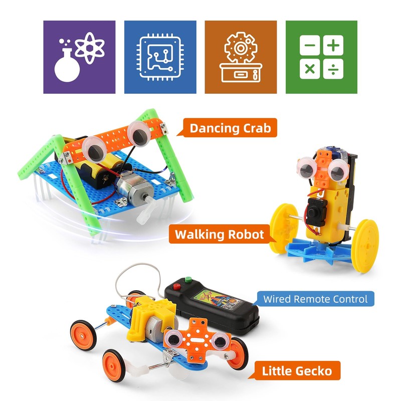 STEM Robotics Science Kits, Crafts for Boys 6-8 Girls 8-12,
