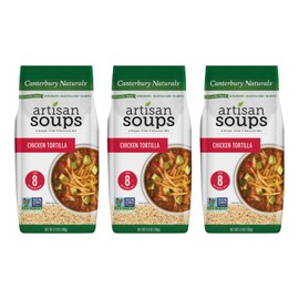 Canterbury Naturals Artisan Soup Mix, Chicken Tortilla Soup Mix, Non-GMO, Makes 8 Servings, 6.8-Ounce Bag (Pack of 3)
