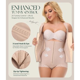 M MYODRESS Faja Body Shaper Tummy Tuck Post Surgery Compression Garment Fajas Colombianas Moldeadoras Tummy Control Shapewear for Women Fajas Postparto Para Mujer Stage 3 Faja Corset Waist Trainer