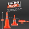 RoadHero 28 Inch 4 Pack Collapsible Traffic Safety Cones, Multi