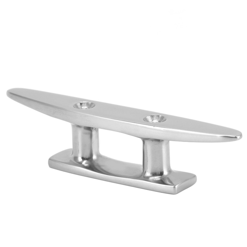 Stainless Steel Low Flat Top Boat Dock Cleat Marine Grade