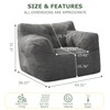 HIGOGOGO Giant Bean Bag Chairs for Adults,Big Comfy Chair Sofa