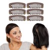 Broches para Peluca, 100 Piezas 6 Dientes Clips para Peluca