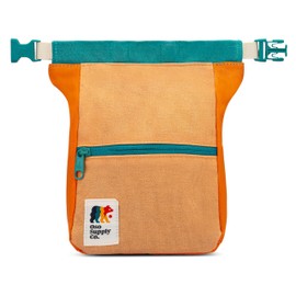 Oso Supply Co - Kulshan Bouldering Bucket, Large Size Chalk Bag for Rock Climbing, Chalk Pot with Magnetic Roll Down Closure, Brush Loop, Zippered Pockets for Climbers (Sandstone & Slate)