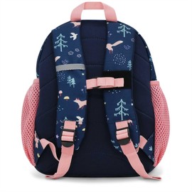 Jan & Jul Little Xplorers Mini Preschool Backpack (Navy Forest, One Size)