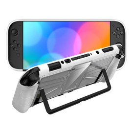 Switch2 ケース 保護カバー 衝撃吸収 防水防塵 着脱簡単 全面保護 薄型軽量設計 衝撃吸収 黄変防止 人間工学 一体型 握りやすい 放熱設計 指紋防止 汚れ防止 手触り良い(ホワイト)