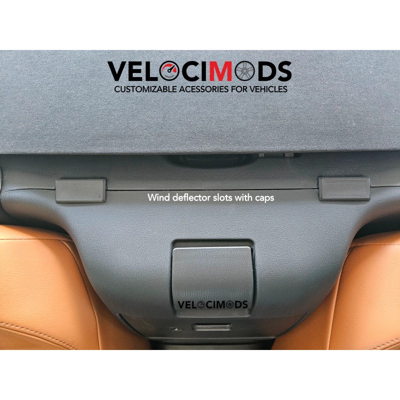 VelociMods WIND DEFLECTOR SLOT caps for Mazda Miata MX5 ND