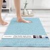 MAYSHINE Small Plush Shaggy Chenille Bath Mat, 24"x17" Extra Soft,