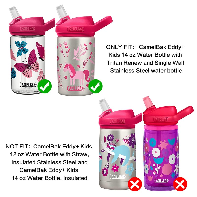 Straws Replacement for CamelBak eddy+14 oz Kids Water Bottle,CamelBak Eddy+