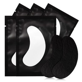 Lunamoon Eye Pads for Eyelash Extension Eyelashes Pads UV Protection Eyelash Extension Pad Eyelash Lifting Eye Gel Patch for Eyelash Extensions 50 Pairs (Black Black)