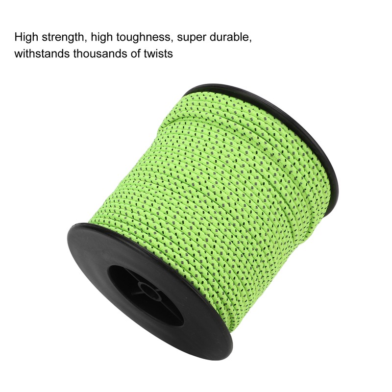 Camping Rope Fluorescent Tent Reflective Cord for Outdoor Camping Hiking