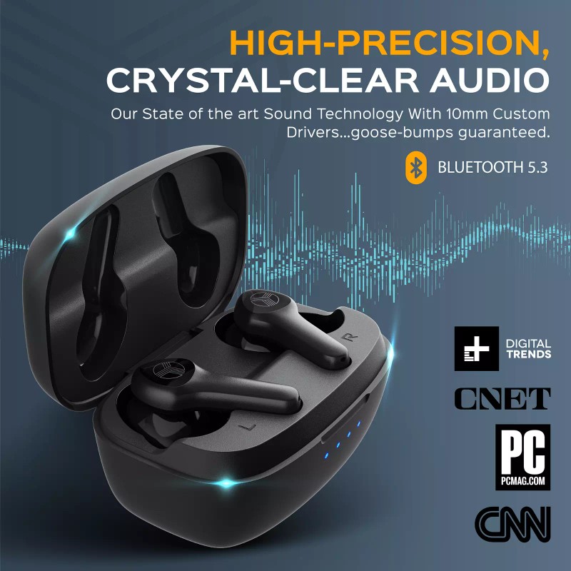 TREBLAB X9 Pro - Wireless earbuds with 6 AI Mics
