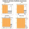 jinchan Small Stall Shower Curtain 48x72 inches Green and White