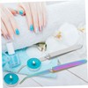 PACKOVE 4pcs Nail Art Tweezers for Gel Nails Precision Crafting