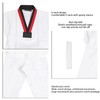 Kids Taekwondo Uniform with Belt Polyester and Cotton Breathable Soft