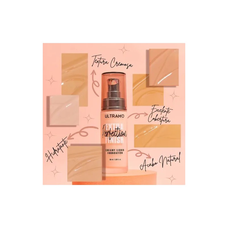 Base De Maquillaje Hidratante + Esponja Ultramo Full Cover
