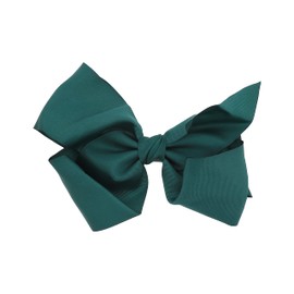 8 Inch Grosgrain Bow for Women and Girls (Peacock)