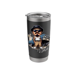 EL JEFE Homie Chicano Lowrider 64 Funny Mexican Low Rider Stainless Steel Insulated Tumbler