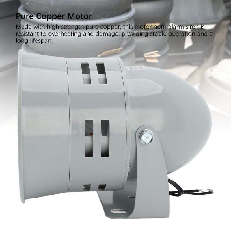 Electric Motor Siren 116dB Fire Alarm Buzzer Sound Alarm Horn