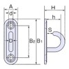 Himejiya OPD-6 Stainless Steel Open Pad Eye #6 (Nominal 0.2
