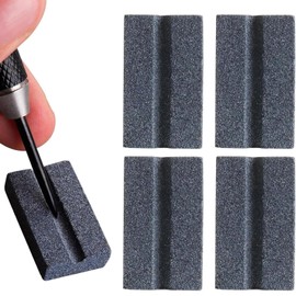 Alriedy Steel Darts Accessories Dart Sharpener Dart Tips Sharpener Dart Hole Punch Set of 4 Whetstone for Metal Darts, Sharpener for Steel Darts