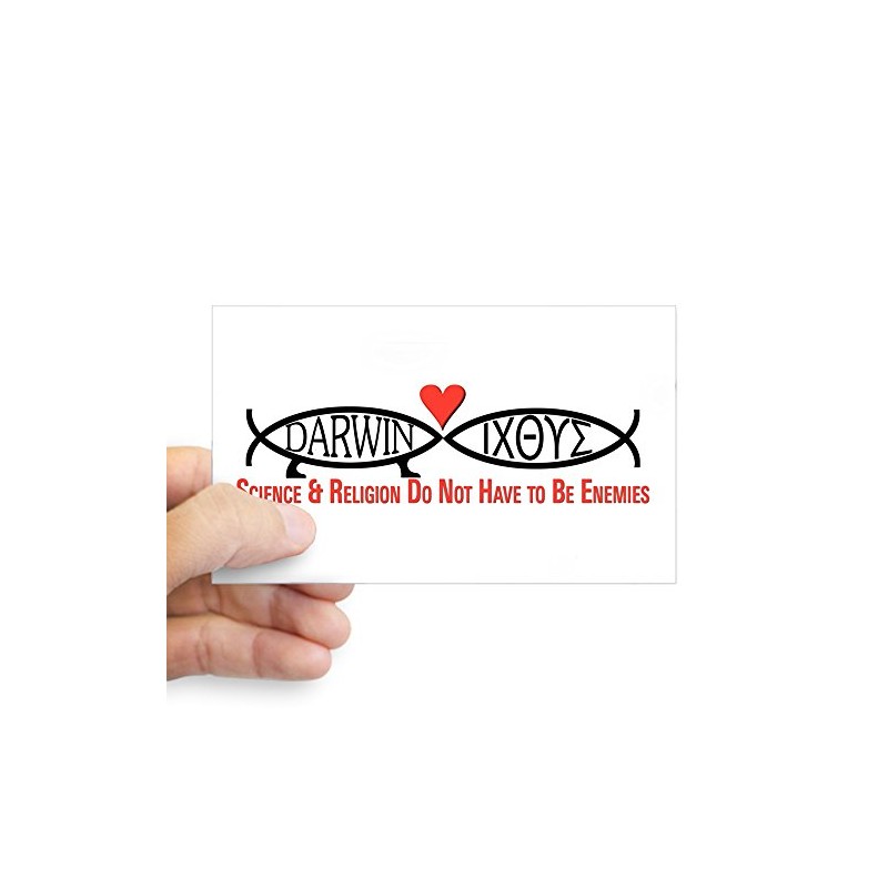 CafePress Science & Religion Rectangle Sticker Rectangle Bumper Sticker Car