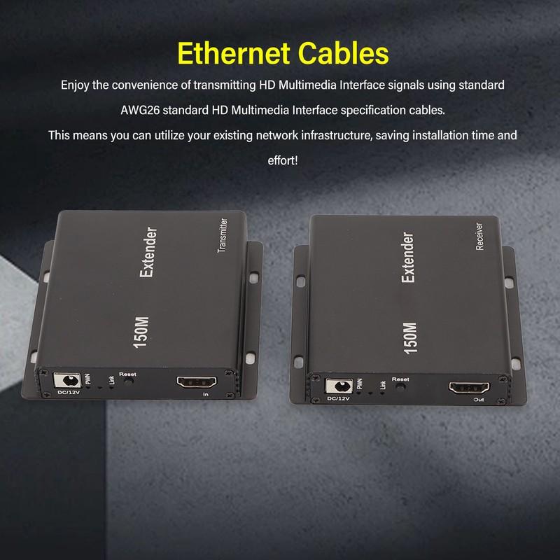 150M HD Multimedia Interface Extender 1080P 60Hz 148.5MHZ 1Gbps Support