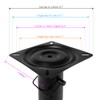 RULLINE 2 Pack Adjustable Pedestal Base for Boat Seats Height