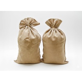 2 Large Burlap Bags (24"x40") | 10 oz. Natural Jute Fabric | Ideal for Potatoes, Seeds, and Garden Storage | 2-Piece Set