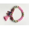 Undisclosed Girls Bangle Bracelet Light Pink, Blue Pink Butterfly