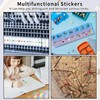 Yeachlaing 0.25 Inch Round Permanent Adhesive Color-Code Dot Stickers,12 Colors,Pack
