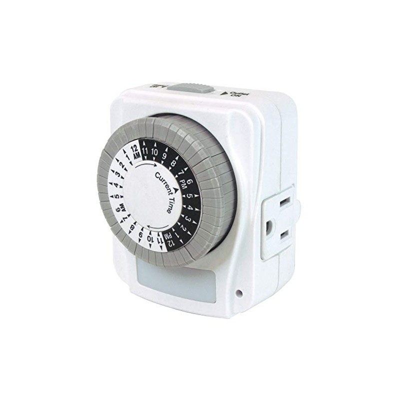 Prime Wire & Cable TNINL2412 1-Outlet 24 Hour Electro Mechanical