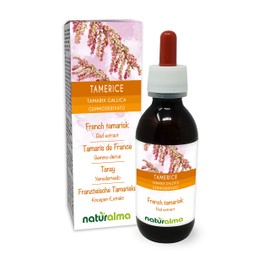 French Tamarisk (Tamarix gallica) Alcohol-Free Bud Extract from Fresh Buds NATURALMA | Liquid Drops 120 ml | Food Supplement | Vegan