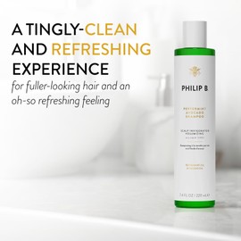 PHILIP B Peppermint Avocado Shampoo, 7.4 fl. oz. (220 ml) - Volumizing & Clarifying Shampoo for Dry to Oily Hair and Scalp, Non-Stripping | PHILIP B