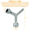 VIDABTE MKF2 Meter Curb Box Key triangle curb box wrench,Electric