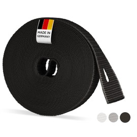BAUHELD BAUHELD? 6m Rolladengurt 14mm Schwarz [Made in Germany] - Fr Roll?den an Tren und Fenster [Hohe Rei?festigkeit und UV-Stabilit?t] - Rolladen-Gurtband passend auf Gurtwickler Aufputz Mini