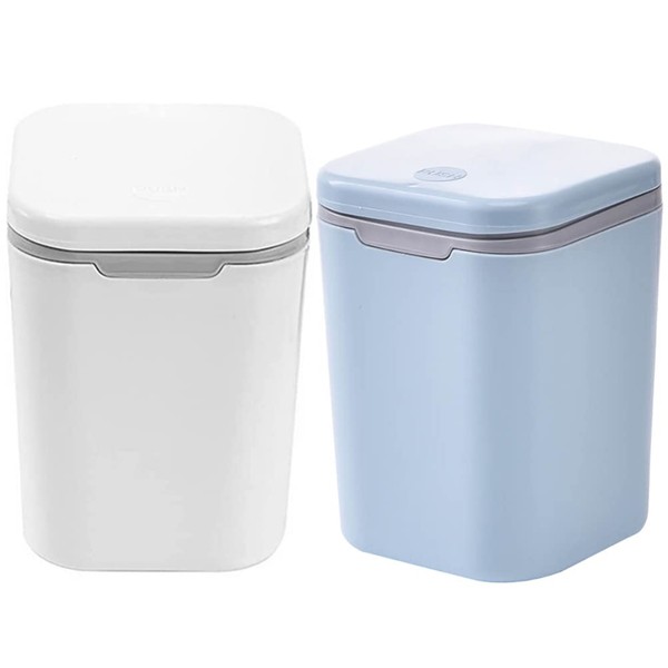 Operitacx 2 Pieces Mini Desktop Waste Bin Table Rubbish Bin