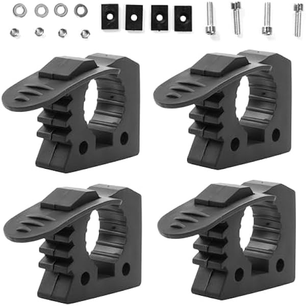 4 Pack Quick Release Rubber Clamp Mount Kit 1-1/5" to