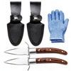 2 PACK Oyster Shucking Knife and Glove Kit – Stainless