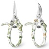 Garden Pruning Shears 2 Pack, Bypass Pruning Shears and Straight