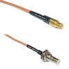 0.5 feet RG316 MCX Male to QMA Female Bulkhead RF