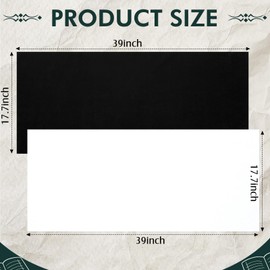 Maitys Book Cloth for Bookbinding 17.7 x 39.3 Inch Flocking Material with Heat Activated Adhesive Film for DIY Hardcover, Journal, Album and Box Making(Black)