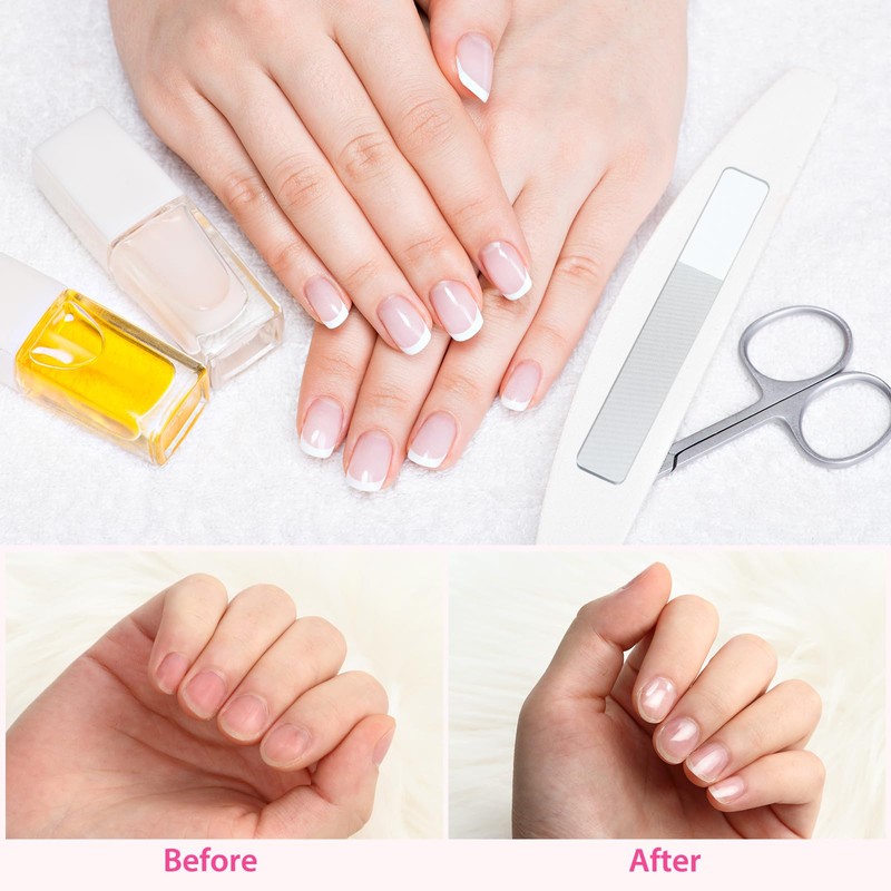 Mudder 4 Pack Glass Nail File Shiner Files Kit Crystal