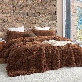 Lion Mane - Coma Inducer® Oversized Queen Comforter Set - Golden Brown