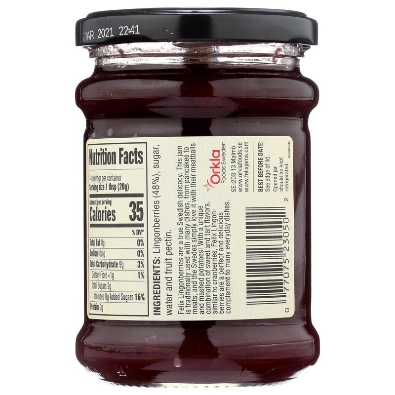 Felix Lingonberry Wild Jar, , 10 Ounce