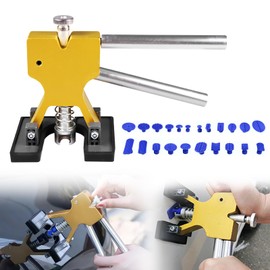 Car Dent Remover, Dent Remover for Car, Dent Removal with 18 Seals, Car Dent Puller Machine for Car Dents, Damage and Small Dents, Dent Puller Car, Gold
